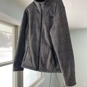 The North Face herringbone fleece zip
